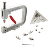 Pearl Setting Machine 6 Inch Punching Tool For 6 to 10 MM Beads (1 Set) With 750 Steel Nail Rivets (15 Gms) For Embroidery Art Crafts [jefs-dispcrdtool-00225-combo1]