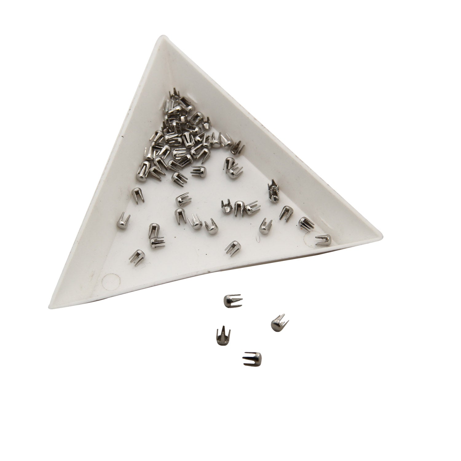 Pearl Setting Machine 6 Inch Punching Tool For 6 to 10 MM Beads (1 Set) With 750 Steel Nail Rivets (15 Gms) For Embroidery Art Crafts [jefs-dispcrdtool-00225-combo1]
