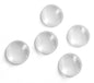 Glass Patch Embellishments Cabochons 30x7 MM (Pack of 4 Pieces) Round Dome Transparent For Jewellery Making Crafts [jefs-embelshcabo-00001-m17]