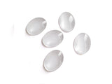 Glass Embellishments Cabochons 25x18x5 MM Oval Transparent Color (Pack of 4 pieces) [jefs-embelshcabo-00001-m1]