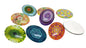 Glass Patches Embellishments Cabochons Flower Rangoli Random Design 40x30x8xmm Oval Random Assorted Color (Pack of 4 pieces) [jefs-embelshcabo-00002-m5]