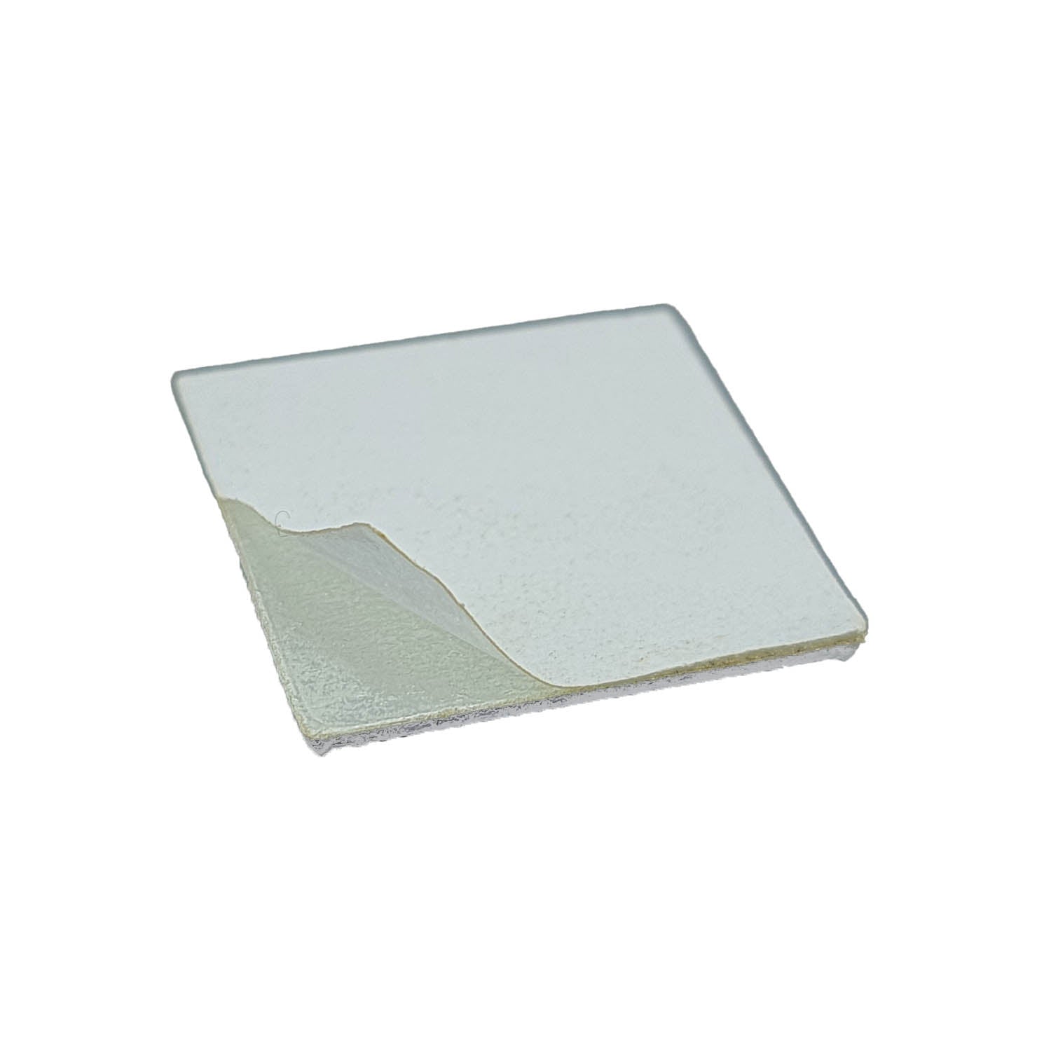 Self Adhesive Acrylic Mirror Stickers (25 Pieces) 20 MM Transparent Square For Embroidery Crafts Jewellery Making Decoration [jefs-embelshcabo-00006-m2]