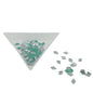 Small Glass Mirrors Rhombus 6.5x4.5mm (575 Pieces) For Sewing Embroidery Crafts Jewellery Multipurpose Transparent Color (25 Gm Weight) [jefs-embelshcabo-00124-m9]