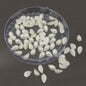 Plastic Half Pearls Pastable Embellishments Beads Drop 10x5.5x3.5 MM (80 Pieces) Off White For Jewellery Making Garments Nails Arts Crafts And Decoration [10 Grams] [jefs-embelshcabo-00125-m3]