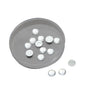 Imitation Kundan Stones Flatback Acrylic 10x2.5 MM Round For Jewellery Making Garment Embellishments [jefs-embelshcabo-00127]