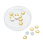 Imitation Kundan Stones Flatback Acrylic 10x2.5 MM Round For Jewellery Making Garment Embellishments