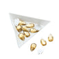 Imitation Kundan Stones With Holes Flatback Acrylic 15x8.5x2 MM Drop For Jewellery Making Garment Embellishments [jefs-embelshcabo-00128]