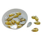 Imitation Kundan Stones With Holes Flatback Acrylic 15x8.5x2 MM Drop For Jewellery Making Garment Embellishments