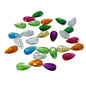 Imitation Kundan Stones With Holes Flatback Acrylic 15x8.5x2 MM Drop For Jewellery Making Garment Embellishments