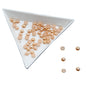 Acrylic Kundan Stones Embellishments Cabochons 3.75x1.75 MM Round (500 Pieces, 25 GMs) Peach For Embroidery Garments Jewellery Making [jefs-embelshcabo-00130-m1]