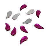 Imitation Kundan Stones Flatback Acrylic 12x6x1.5 MM Paisley For Jewellery Making Garment Embellishments [jefs-embelshcabo-00131]