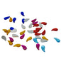 Imitation Kundan Stones Flatback Acrylic 22.5x11x2.5 MM Paisley For Jewellery Making Garment Embellishments