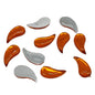 Imitation Kundan Stones Flatback Acrylic 17x8x2.5 MM Paisley For Jewellery Making Garment Embellishments [jefs-embelshcabo-00132]