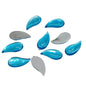 Imitation Kundan Stones Flatback Acrylic 22.5x11x2.5 MM Paisley For Jewellery Making Garment Embellishments