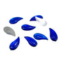 Imitation Kundan Stones Flatback Acrylic 22.5x11x2.5 MM Paisley For Jewellery Making Garment Embellishments