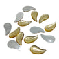 Imitation Kundan Stones Flatback Acrylic 22.5x11x2.5 MM Paisley For Jewellery Making Garment Embellishments