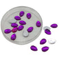 Imitation Kundan Stones Flatback Acrylic 13.5x8.5x2 MM Drop For Jewellery Making Garment Embellishments