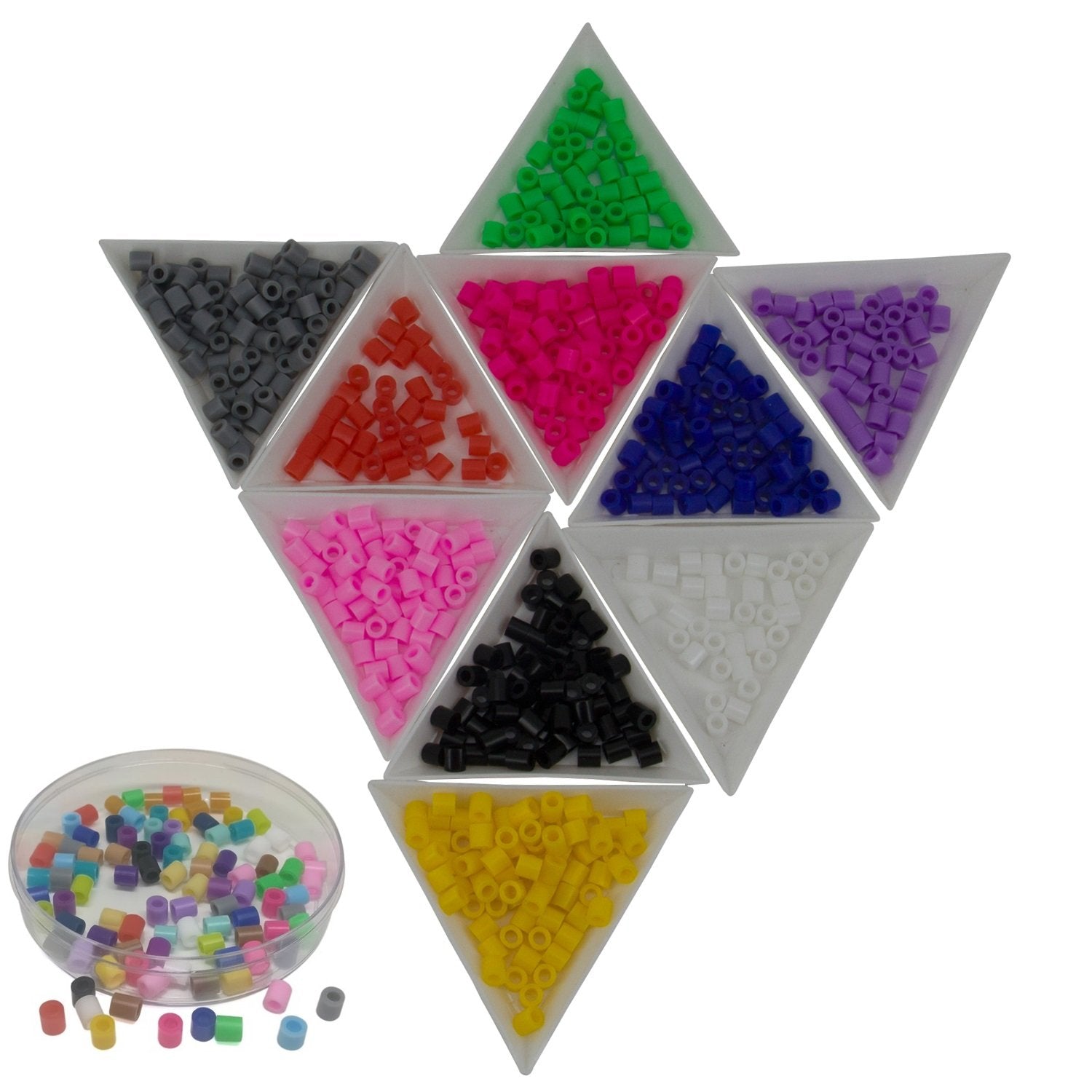 Plastic Fuse Beads 5x5mm For Aumni Crafts DIY Bead Fusion Kit Refill And All Other Brands Cylinder [jefs-gnrlcrftsupp-00001]