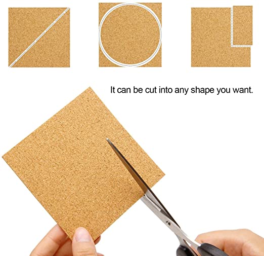 Self Adhesive Cork Stickers A4 Size 30x20x0.2 CM (1 Sheet) For DIY Crafts Coaster Utilities Decoration Party [jefs-gnrlcrftsupp-00042-m7]