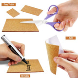 Self Adhesive Cork Stickers A4 Size 30x20x0.2 CM (1 Sheet) For DIY Crafts Coaster Utilities Decoration Party [jefs-gnrlcrftsupp-00042-m7]