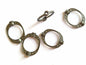 Jewellery Making Metal Alloy Bead Frames 20x15mm Oval Antique Silver Color (Pack Of 10 Pieces) (#Ot44)