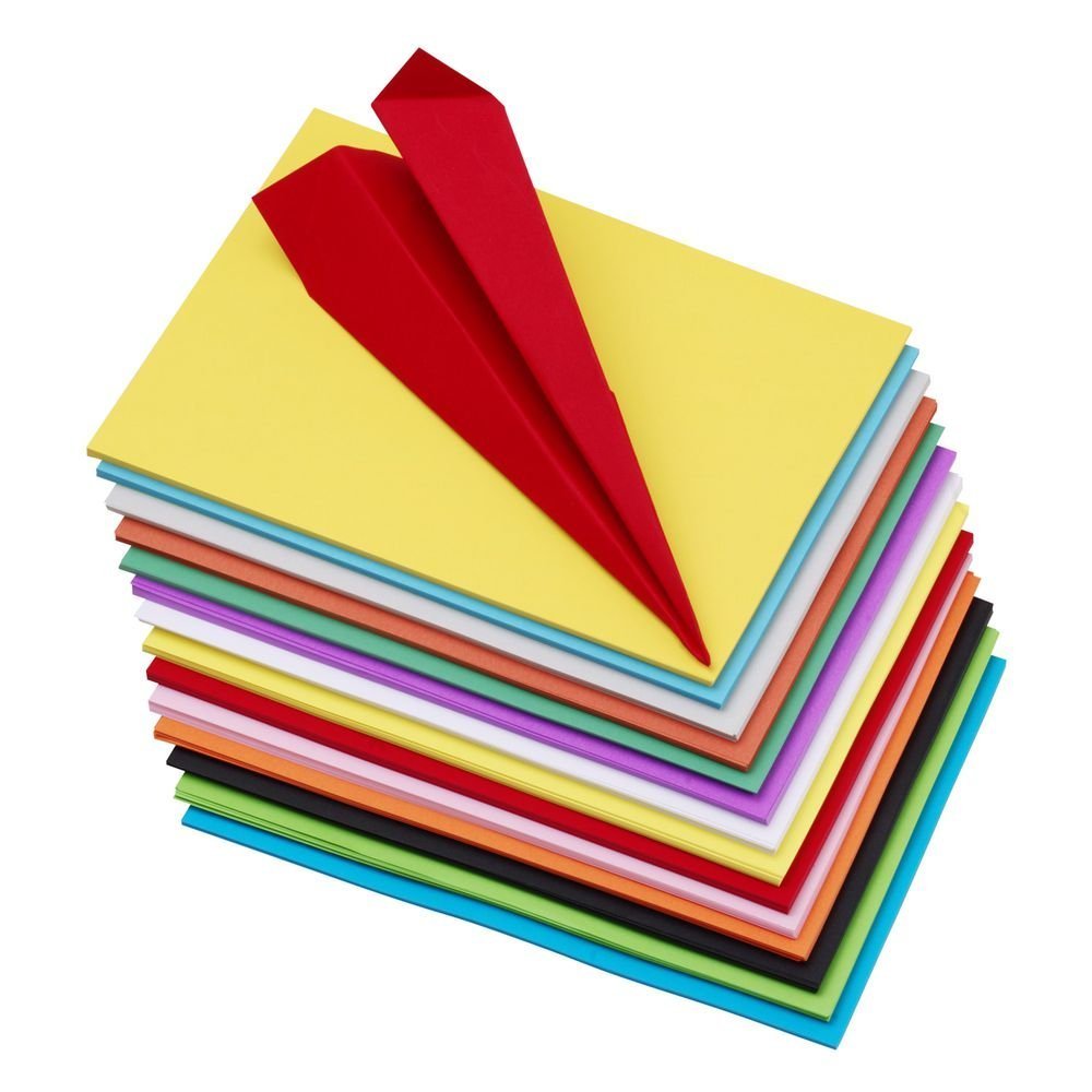 A4 Papers (100 Pieces, 10 Random Colors Mixed) For Printing DIY Art Crafts Multipurpose [jefs-offcstnry-00002-m1]