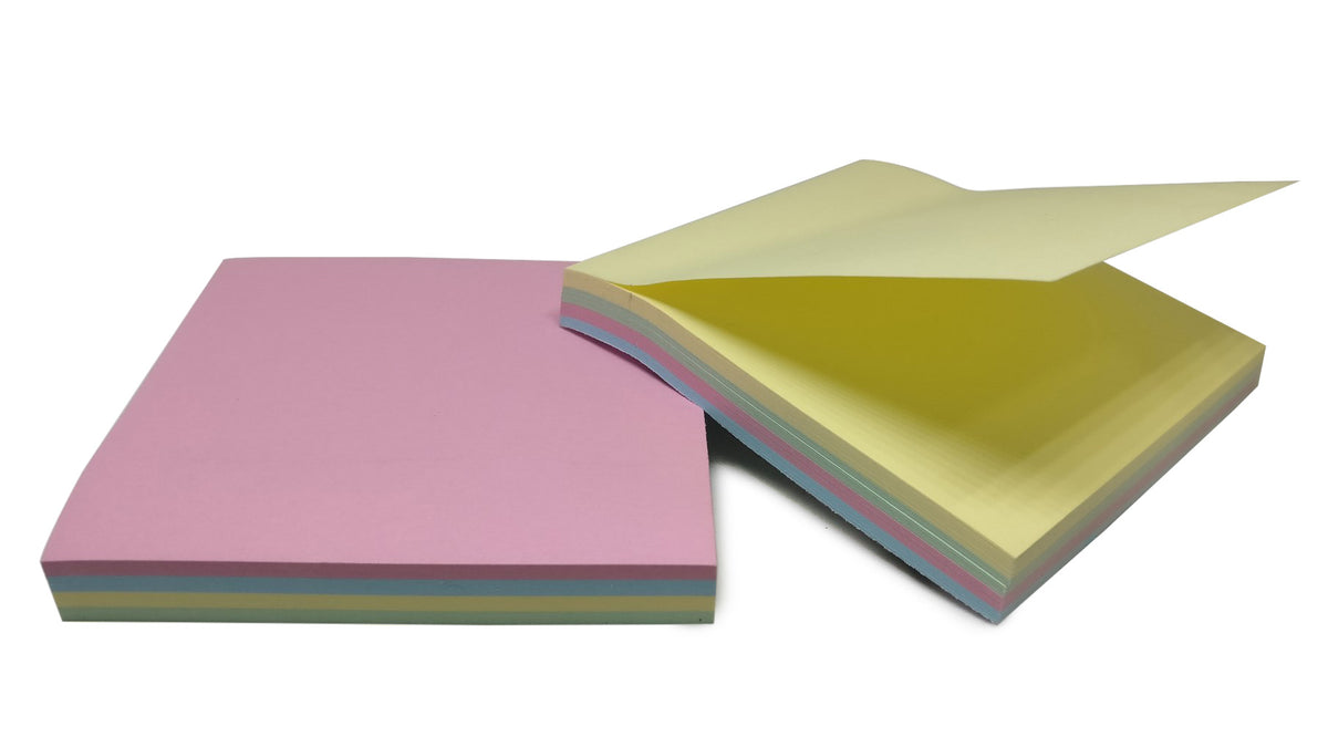 Sticky Notes Gift Label Paper Stickers [100 Sheets Per Piece] 75x75mm Square Mixed Color (Sold as 1 piece)