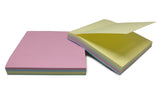 Sticky Notes Gift Label Paper Stickers [100 Sheets Per Piece] 75x75mm Square Mixed Color (Sold as 1 piece)