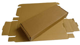 Corrugated Packing Folding Multipurpose Box (Pack of 10 Pieces) Brown Rectangle 10x3.5x1.2 Inch For Packaging & Shipping Jewellery Crafts [jefs-pack-boxnsupp-00003-m1]