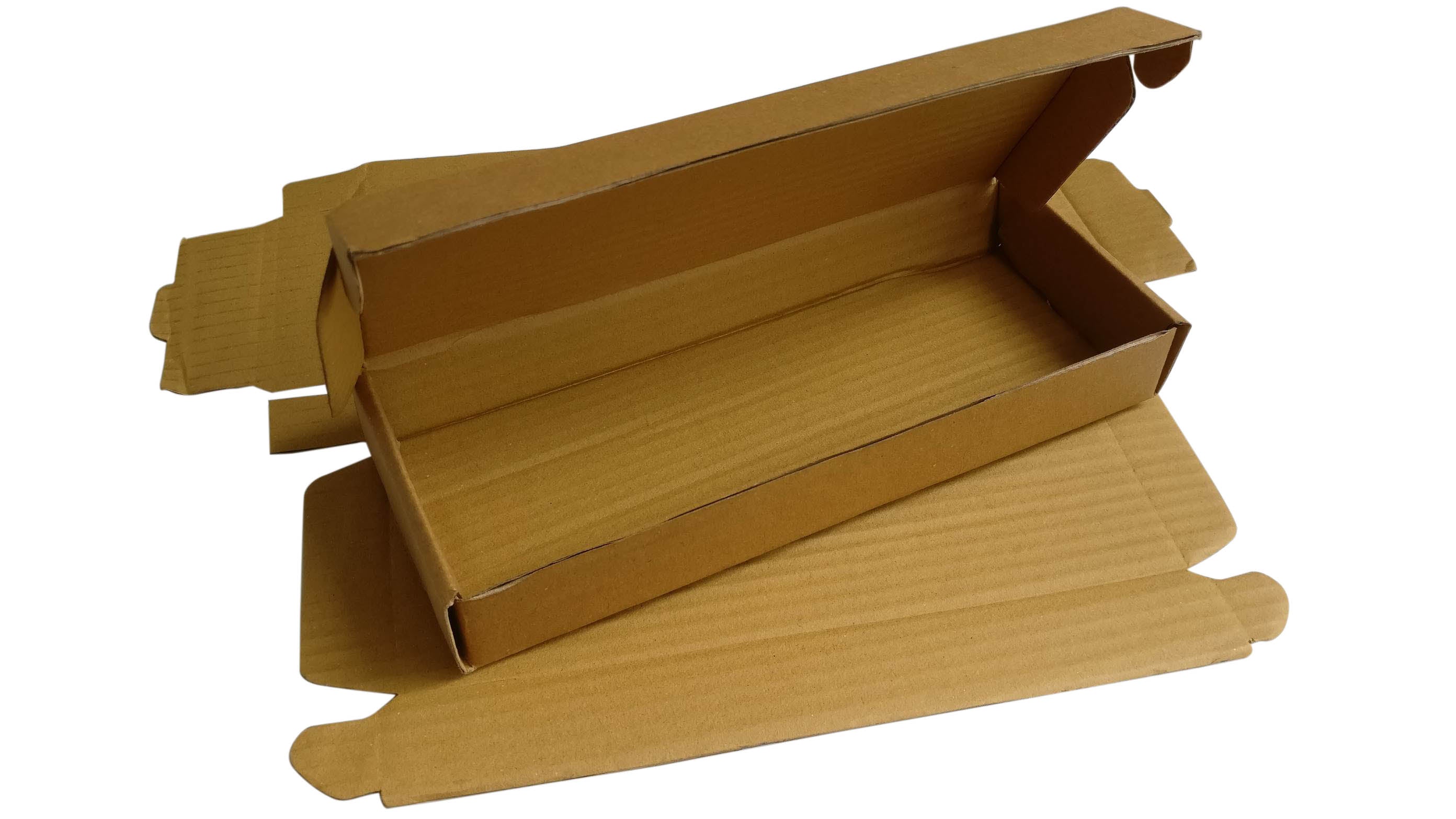 Corrugated Packing Folding Multipurpose Box (Pack of 10 Pieces) Brown Rectangle 12x6x1.5 Inch For Packaging & Shipping Jewellery Crafts [jefs-pack-boxnsupp-00003-m5]
