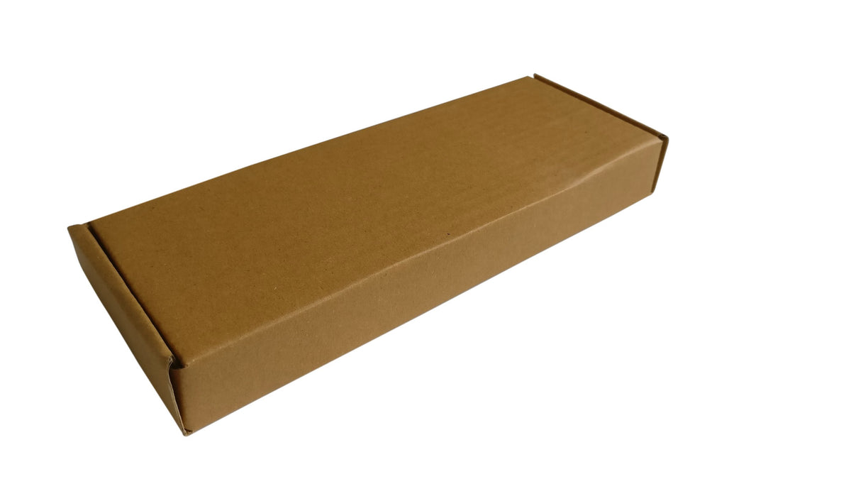 Corrugated Packing Folding Multipurpose Box (Pack of 10 Pieces) Brown Rectangle 10x3.5x1.2 Inch For Packaging & Shipping Jewellery Crafts [jefs-pack-boxnsupp-00003-m1]