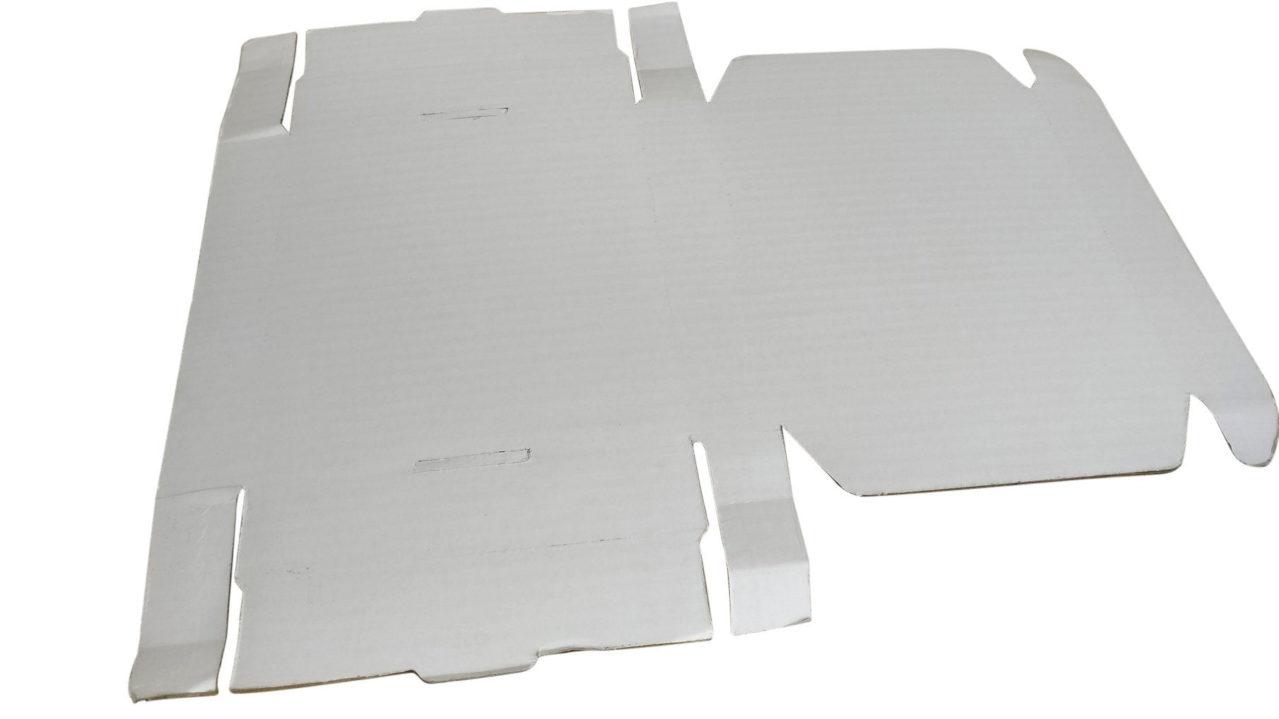 Corrugated Packing Folding Multipurpose Box (Pack of 10 Pieces) White Rectangle 12x6x1.5 Inch For Packaging & Shipping Jewellery Crafts [jefs-pack-boxnsupp-00003-m15]