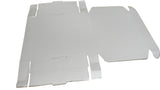 Corrugated Packing Folding Multipurpose Box (Pack of 10 Pieces) White Rectangle 12x6x1.5 Inch For Packaging & Shipping Jewellery Crafts [jefs-pack-boxnsupp-00003-m15]