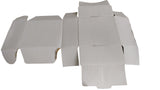 Corrugated Packing Folding Multipurpose Box (Pack of 10 Pieces) White Rectangle 4x4x2 Inch For Packaging & Shipping Jewellery Crafts [jefs-pack-boxnsupp-00003-m13]