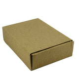 Corrugated Packing Tuck In Multipurpose Box (Pack of 10 Pieces) Brown Rectangle 4x2x7 Inch For Packaging & Shipping Jewellery Crafts [jefs-pack-boxnsupp-00003-m21]