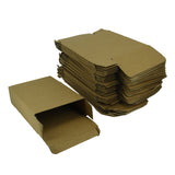 Corrugated Packing Tuck In Multipurpose Box (Pack of 10 Pieces) Brown Rectangle 4x2x7 Inch For Packaging & Shipping Jewellery Crafts [jefs-pack-boxnsupp-00003-m21]