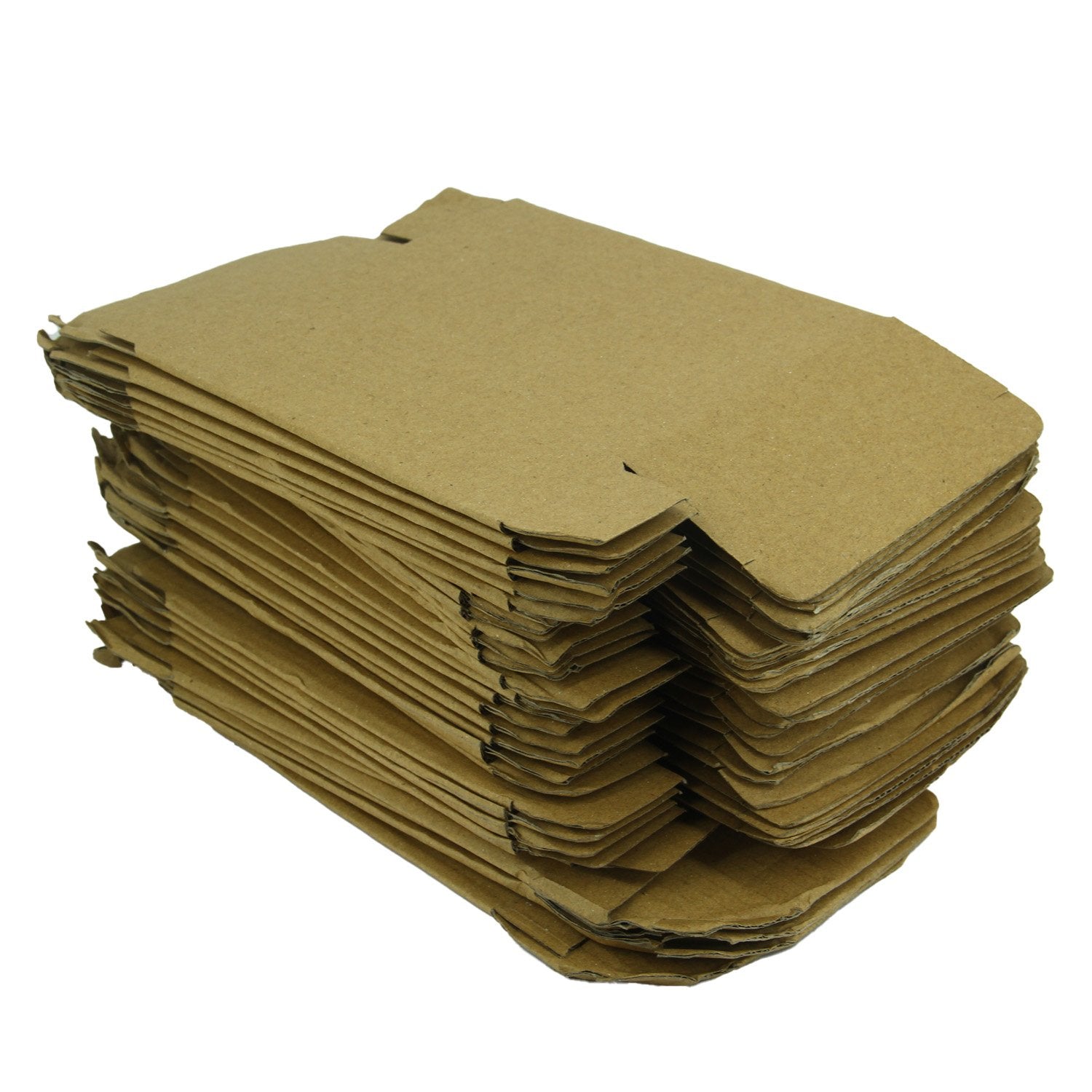 Corrugated Packing Tuck In Multipurpose Box (Pack of 10 Pieces) Brown Rectangle 4x2x7 Inch For Packaging & Shipping Jewellery Crafts [jefs-pack-boxnsupp-00003-m21]