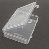Plastic Box (12 Pieces) 8.7x5.7x1.2 CM Rectangle For Multipurpose Packing & Storage Transparent Color [jefs-pack-boxnsupp-00006-m10]