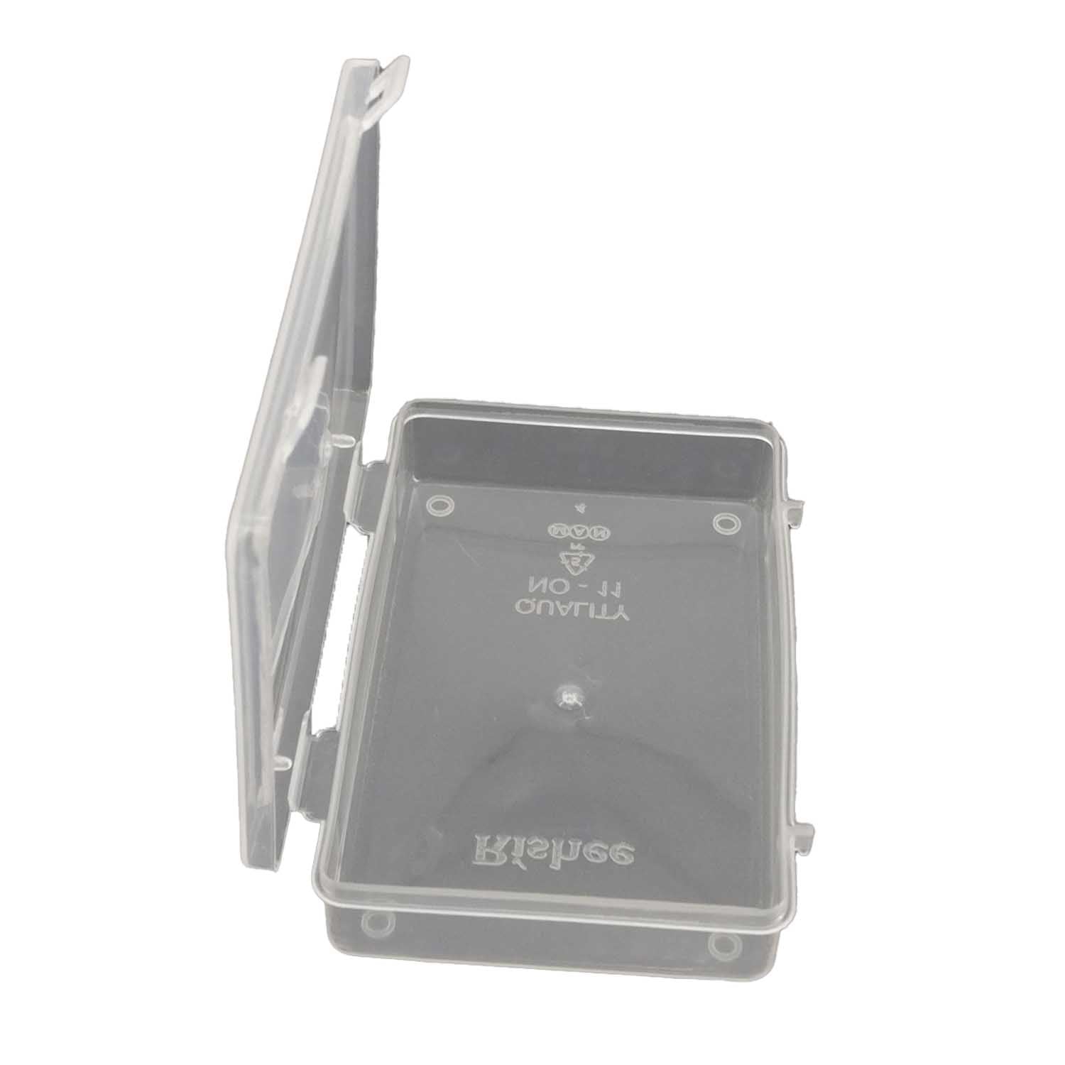 Plastic Box (12 Pieces) 8.7x5.7x1.2 CM Rectangle For Multipurpose Packing & Storage Transparent Color [jefs-pack-boxnsupp-00006-m10]