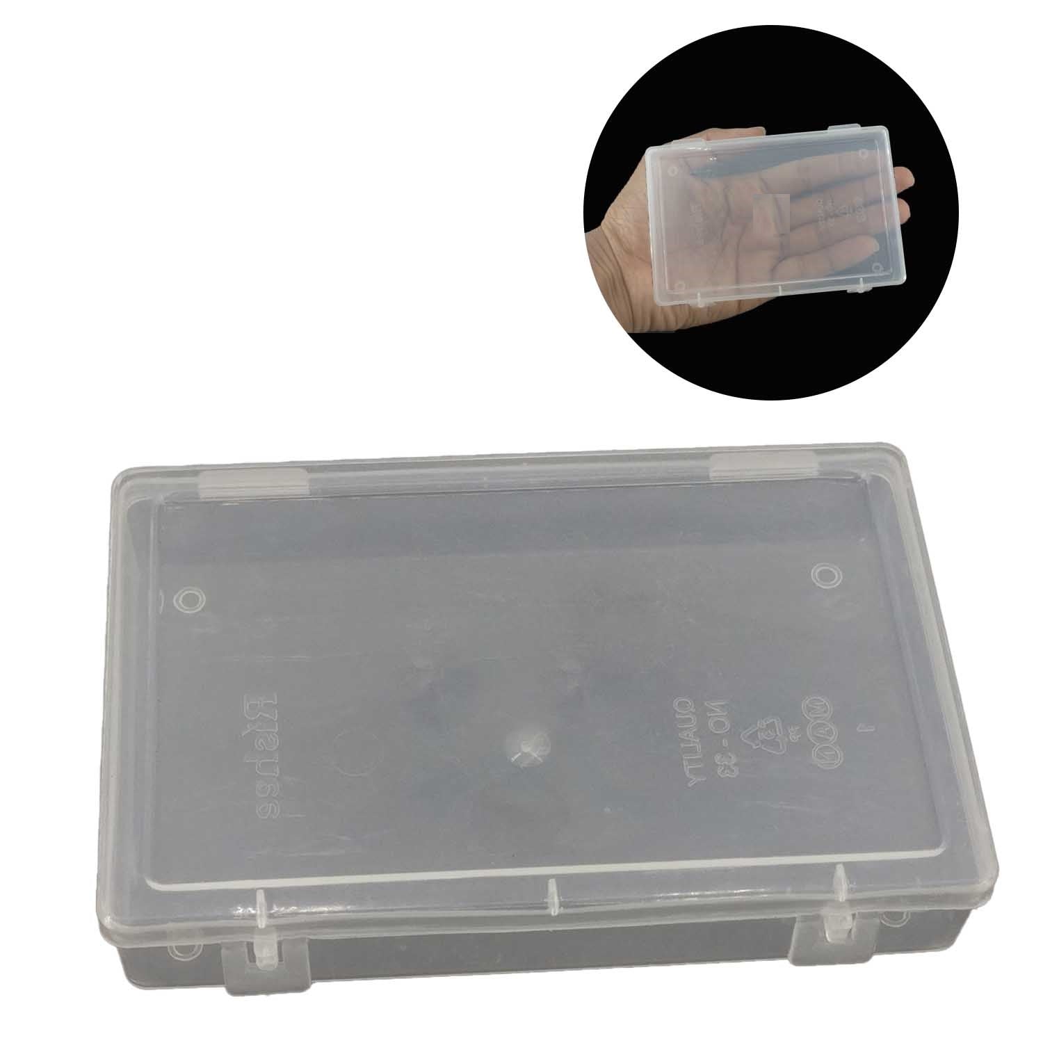 Plastic Box (12 Pieces) 11.75x7.5x2.2 CM Rectangle For Multipurpose Packing & Storage Transparent Color [jefs-pack-boxnsupp-00006-m11]