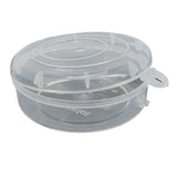 Plastic Box (12 Pieces) 8.5x2.7 CM Round For Multipurpose Packing & Storage Transparent Color [jefs-pack-boxnsupp-00006-m13]