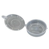 Plastic Box (12 Pieces) 8.5x2.7 CM Round For Multipurpose Packing & Storage Transparent Color [jefs-pack-boxnsupp-00006-m13]