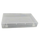 Plastic Box (6 Pieces) 20x12x3 CM Rectangle For Multipurpose Packing & Storage Transparent Color [jefs-pack-boxnsupp-00006-m15]