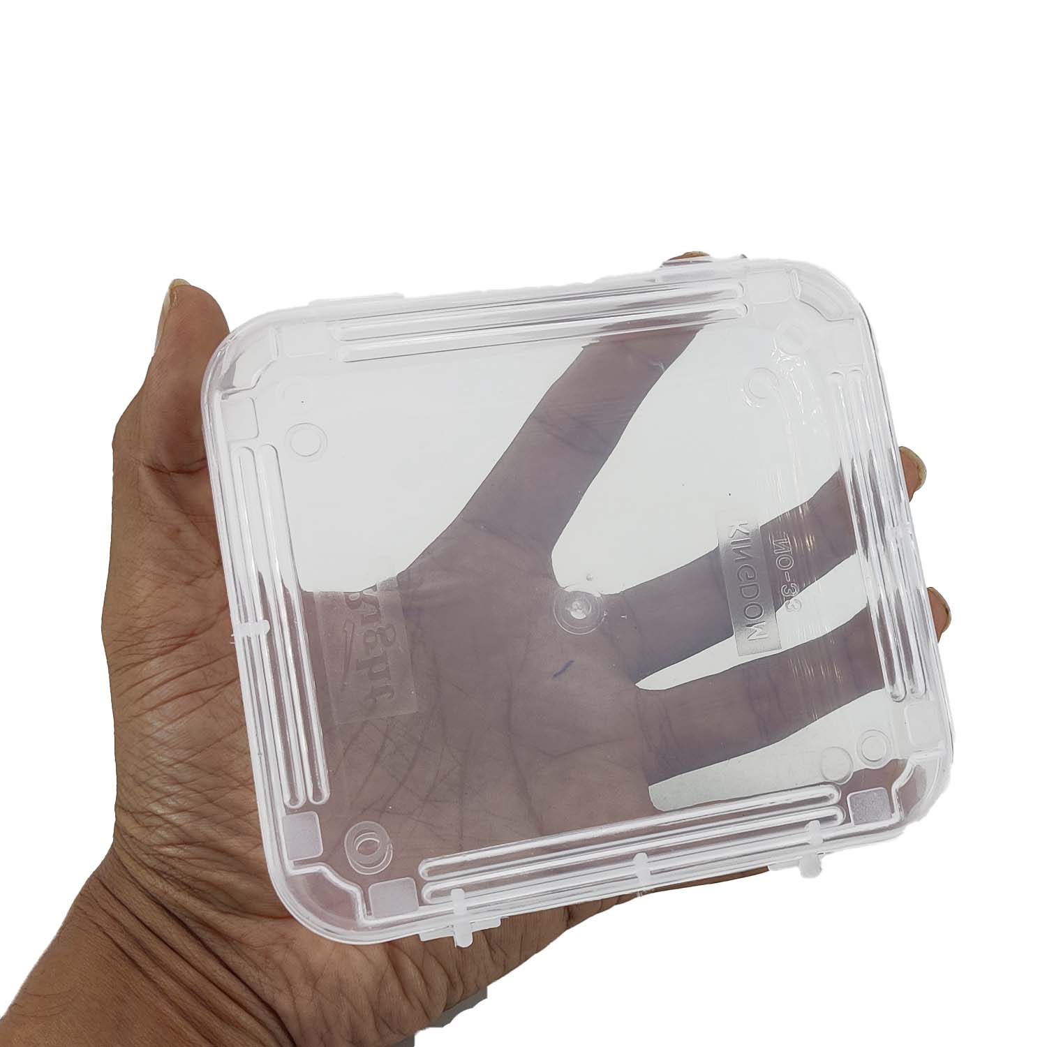 Plastic Box (12 Pieces) 12x10x3 CM Rectangle For Multipurpose Packing & Storage Transparent Color [jefs-pack-boxnsupp-00006-m16]