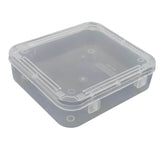 Plastic Box (12 Pieces) 12x10x3 CM Rectangle For Multipurpose Packing & Storage Transparent Color [jefs-pack-boxnsupp-00006-m16]