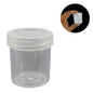 Plastic Box (24 Pieces) 4.5x3.5 CM Round Cylinder For Multipurpose Packing & Storage Transparent Color [jefs-pack-boxnsupp-00006-m19]