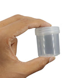 Plastic Box (24 Pieces) 4.5x3.5 CM Round Cylinder For Multipurpose Packing & Storage Transparent Color [jefs-pack-boxnsupp-00006-m19]