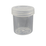 Plastic Box (24 Pieces) 4.5x3.5 CM Round Cylinder For Multipurpose Packing & Storage Transparent Color [jefs-pack-boxnsupp-00006-m19]
