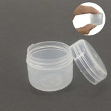 Plastic Box (36 Pieces) 2.6x2.2 CM Round For Multipurpose Packing & Storage Transparent Color [jefs-pack-boxnsupp-00006-m1]