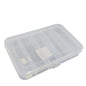 5-Partition Plastic Box (1 Piece) 18.5x11.5x3.2 CM Rectangle Compartment Size 11.5x3.5 CM For Multipurpose Packing & Storage Transparent Color [jefs-pack-boxnsupp-00006-m22]
